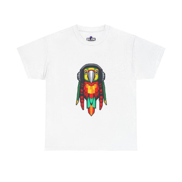 Pixel Rasta Parrot Graphic Tee