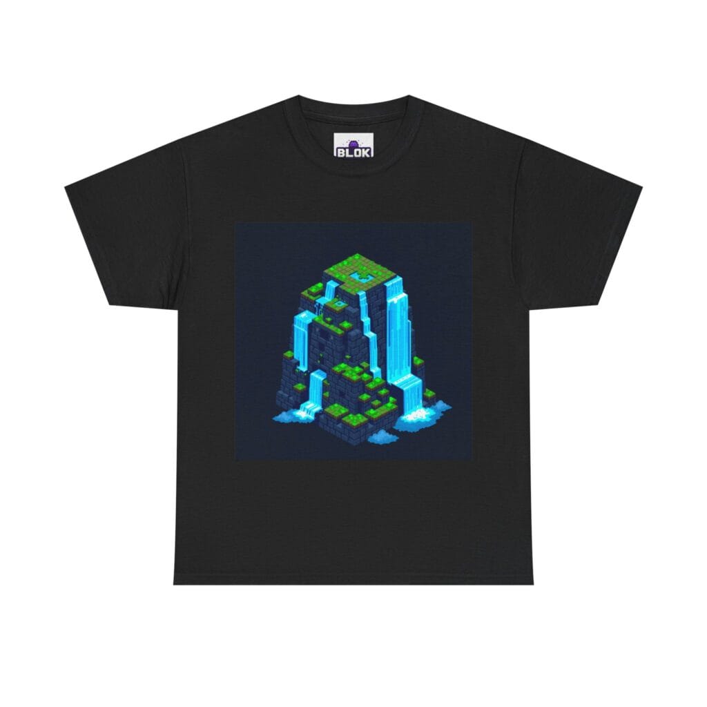 8-Bit Pixel Waterfall Tee