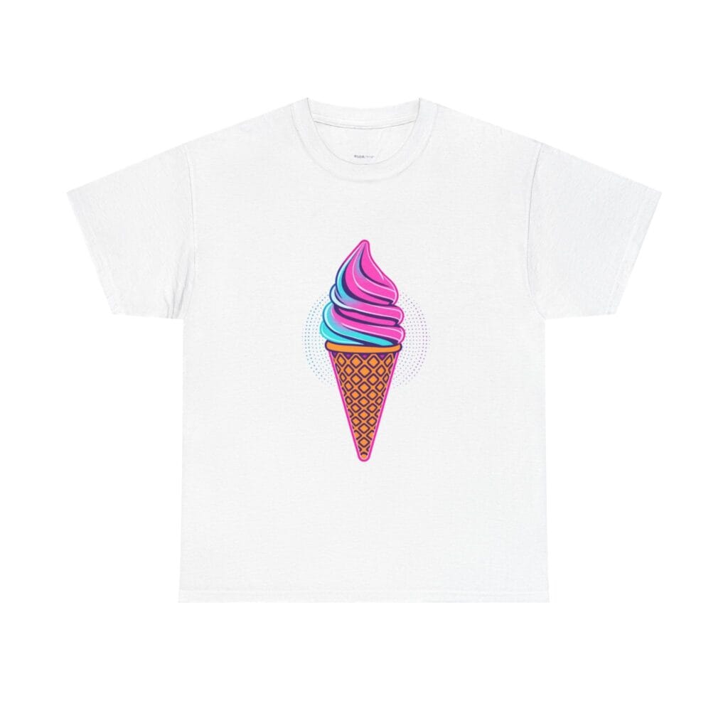 Retro Neon Ice Cream Tee