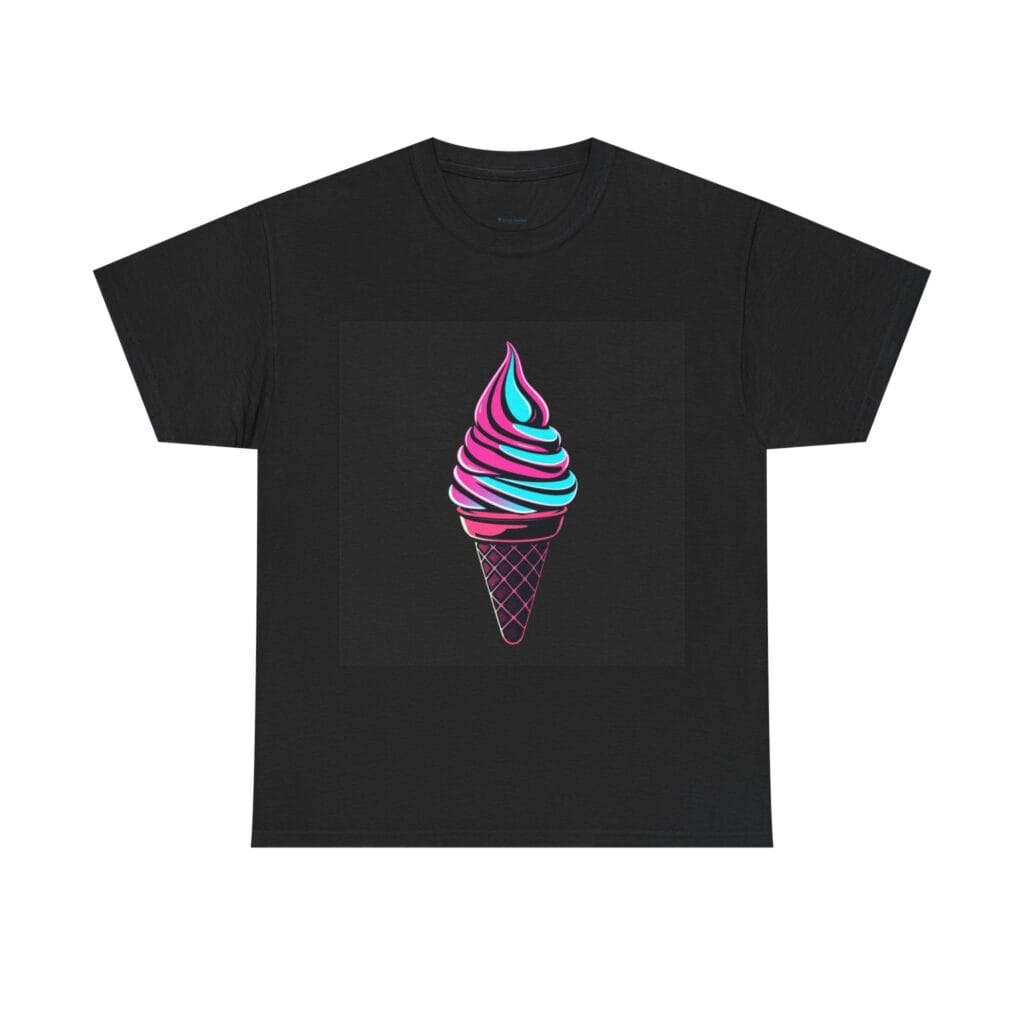 Retro Neon Ice Cream Tee