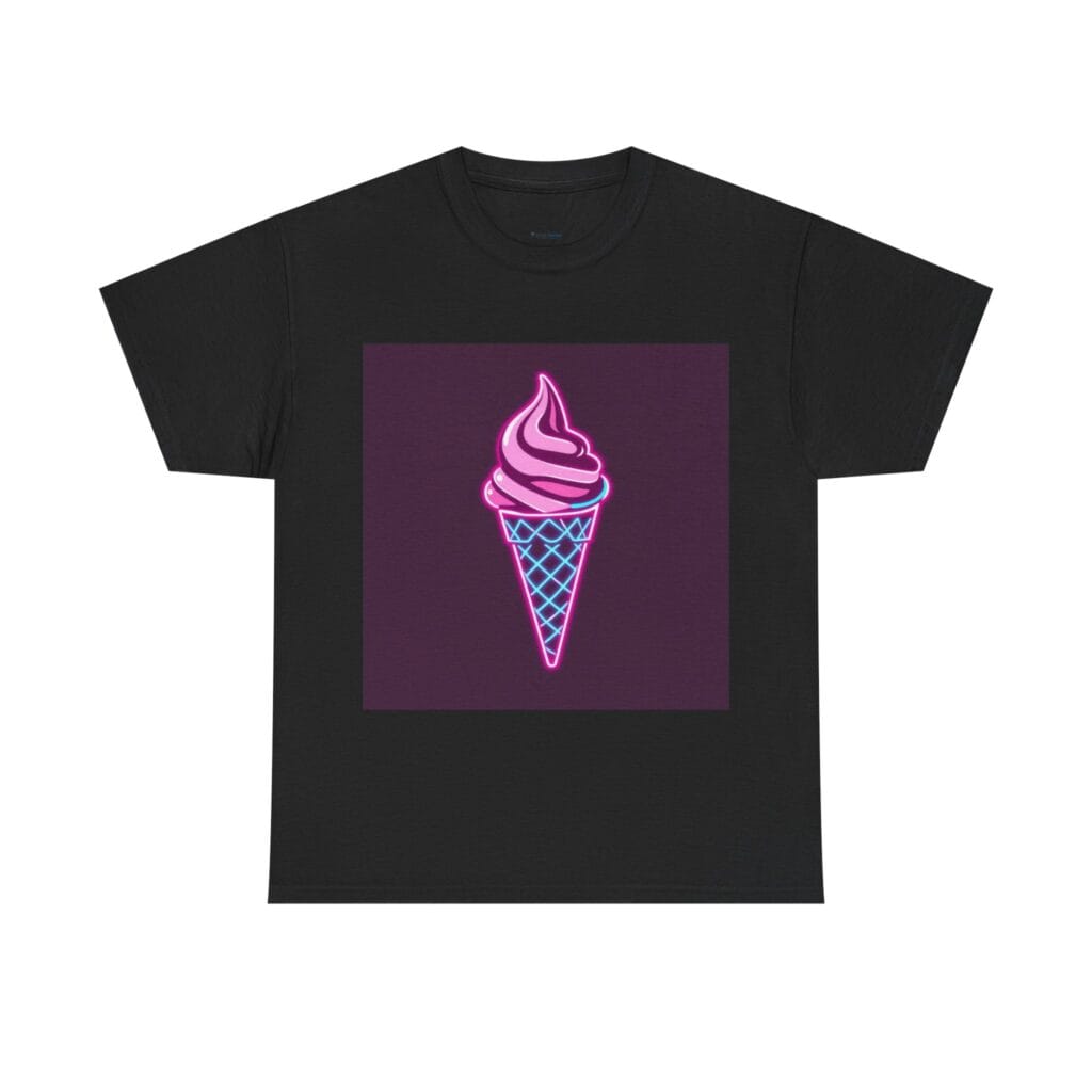 Retro Neon Ice Cream Tee