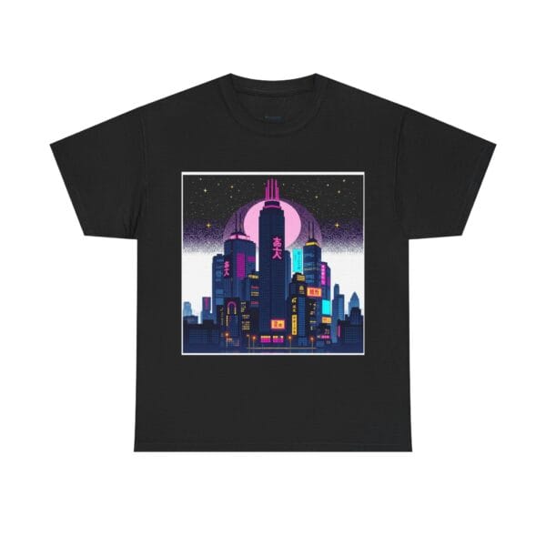Retro Cyber City 8-Bit Pixel Tee