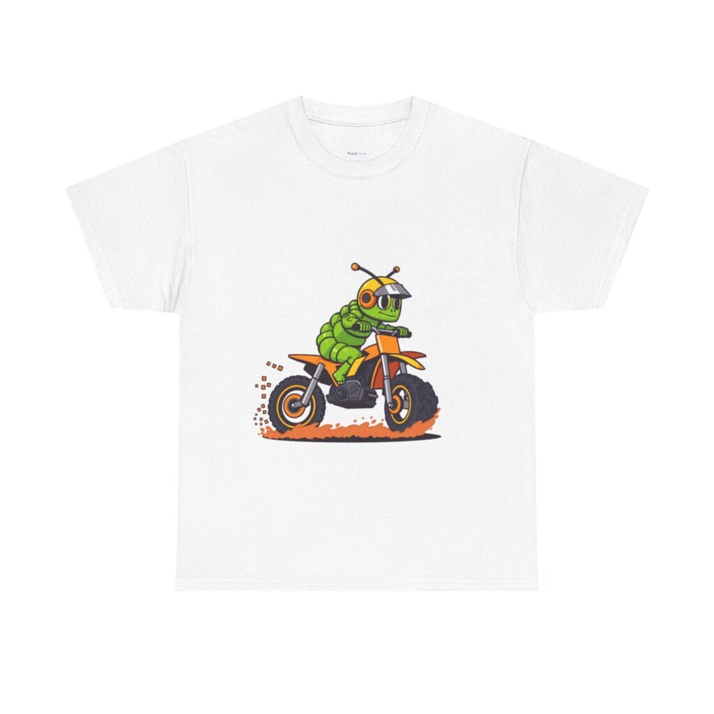 Pixel Caterpillar Dirt Bike Tee