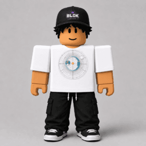 CHAD-017 Roblox Avatar Pack by blok.Design Male Front White avatar mockup