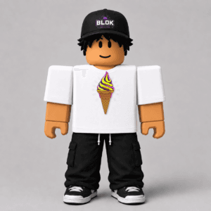 CHAD-051 Roblox Avatar Pack by blok.Design Male Front White avatar mockup