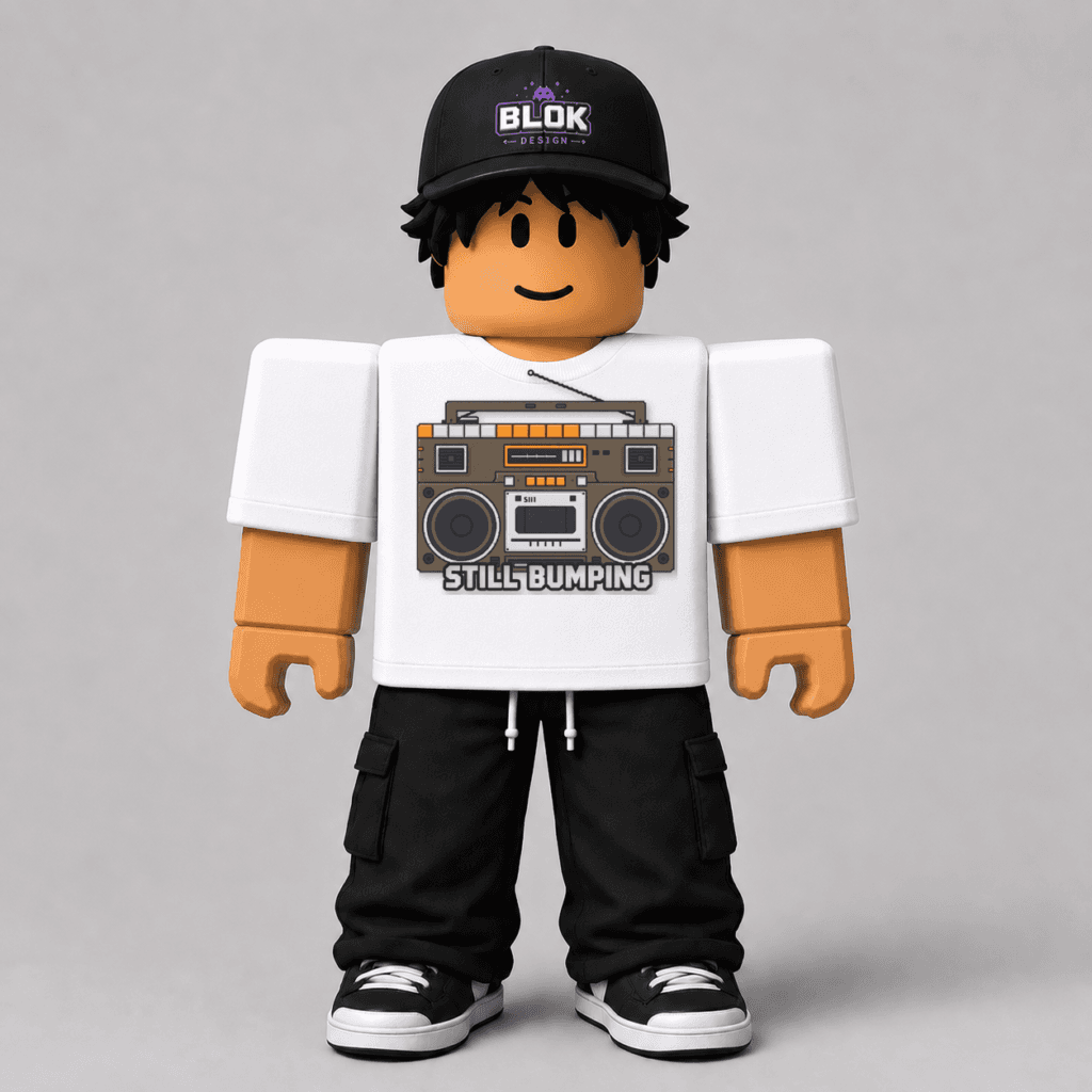 Still Bumping Pixel Boombox Roblox Avatar Pack by blok.Design