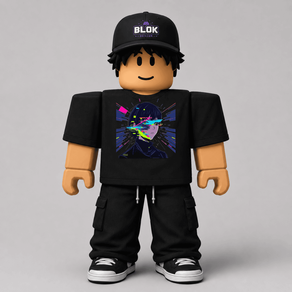 Glitch Anime Portrait Roblox Avatar Pack by blok.Design