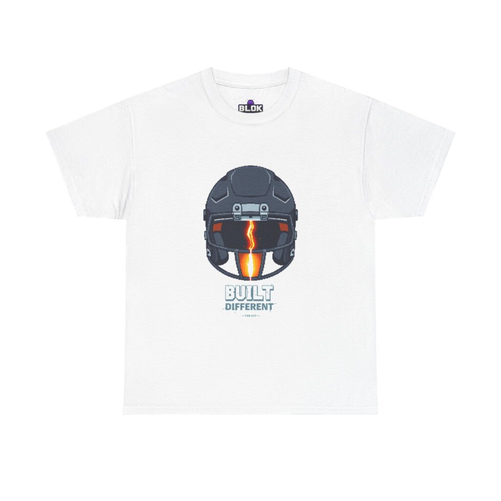 Built Different Pixel Football Helmet Tee