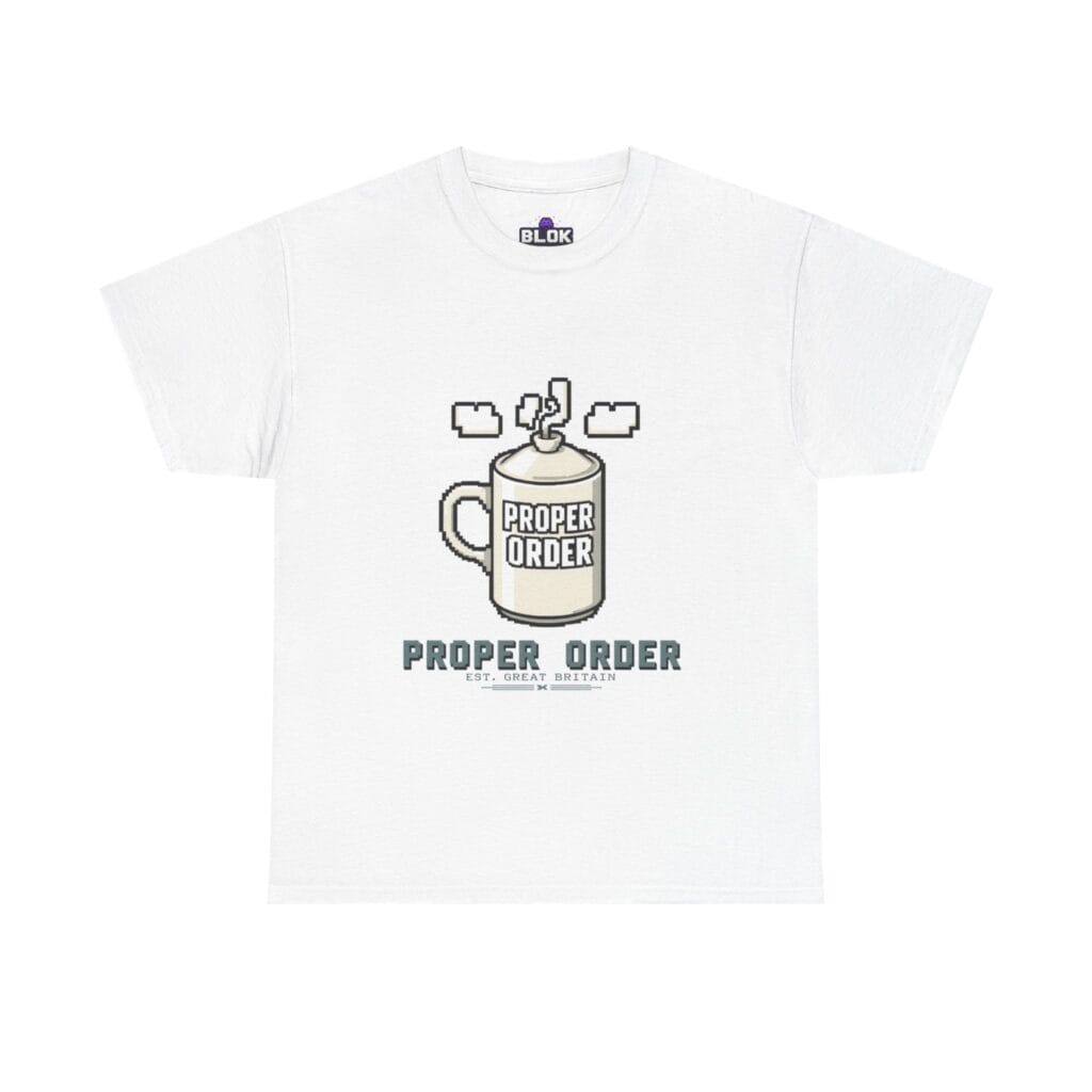 Proper Order Pixel Tea Tee
