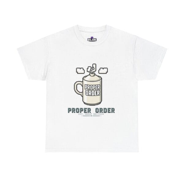 Proper Order Pixel Tea Tee