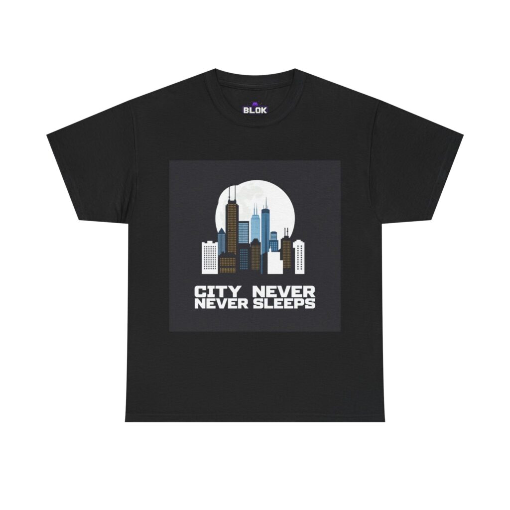 City Never Sleeps Pixel Skyline Tee