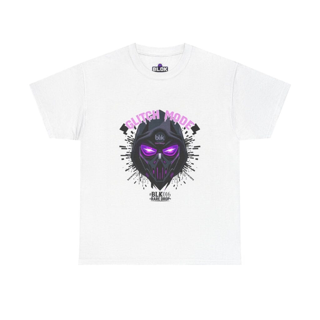 Glitch Mode Cyberpunk Tee — #BLK016