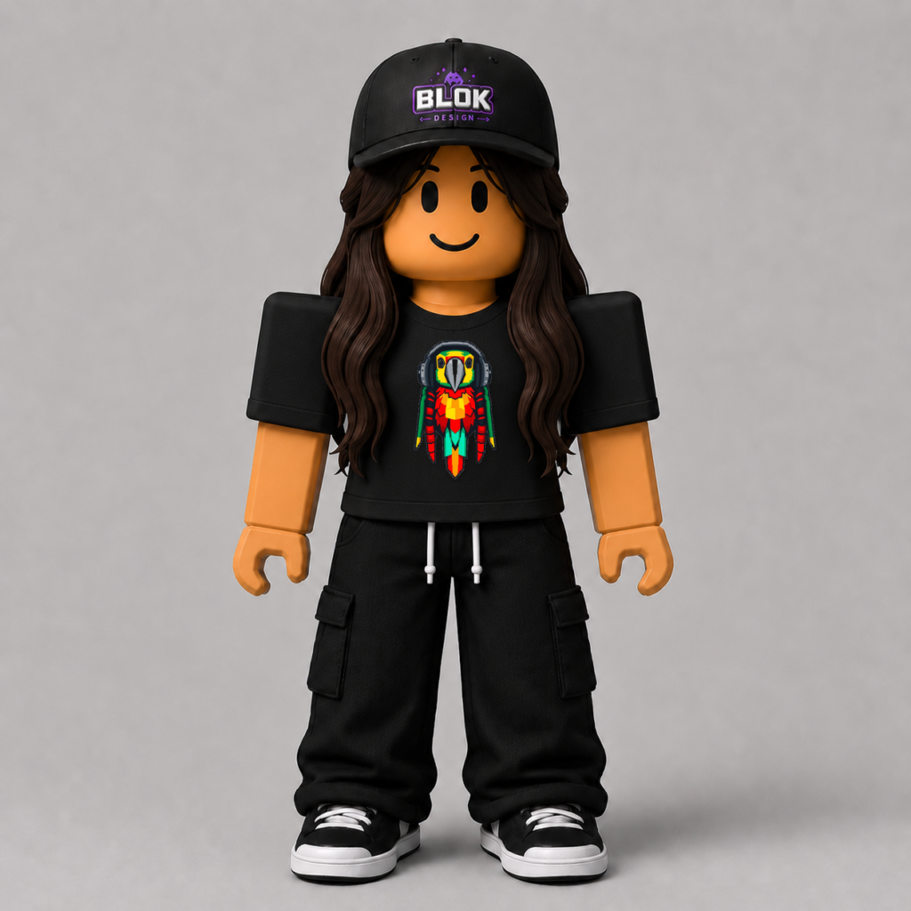 Pixel Rasta Parrot Roblox Avatar Pack by blok.Design