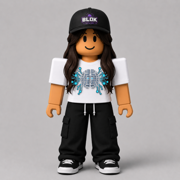 Minecraft Brain AI Pixel Art Roblox Avatar Pack by blok.Design