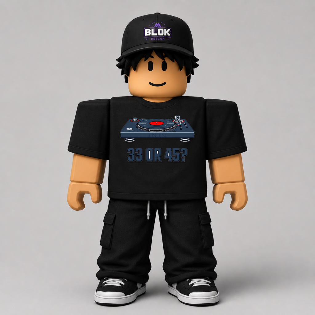 33 Or 45? Technics 1210 Pixel Art Roblox Avatar Pack by blok.Design
