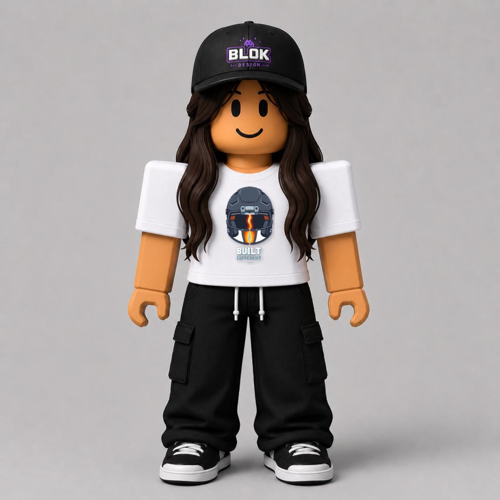 Built Different Pixel Football Helmet Roblox Avatar Pack by blok.Design