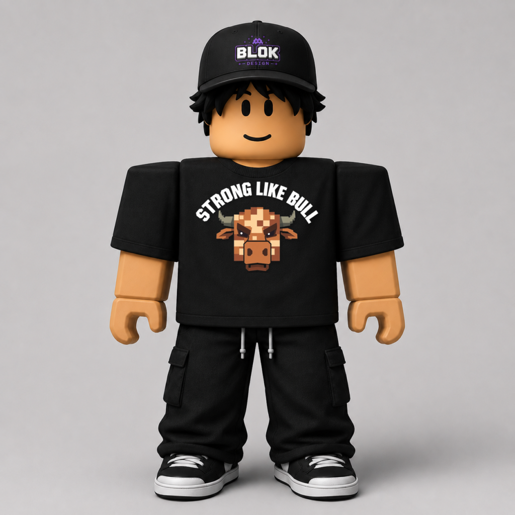 Strong Like Bull Minecraft Pixel Roblox Avatar Pack by blok.Design