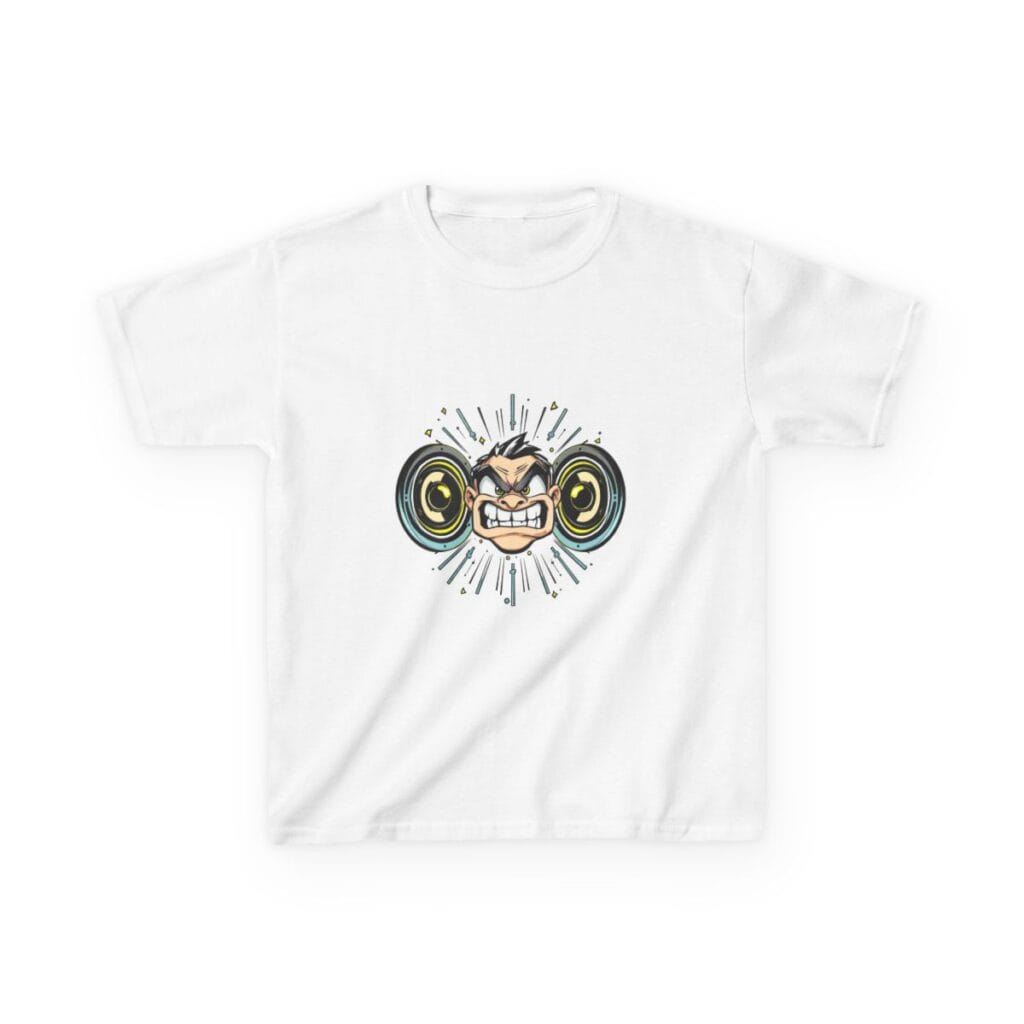 Bass Face Pixel Art Tee — Kids Tee