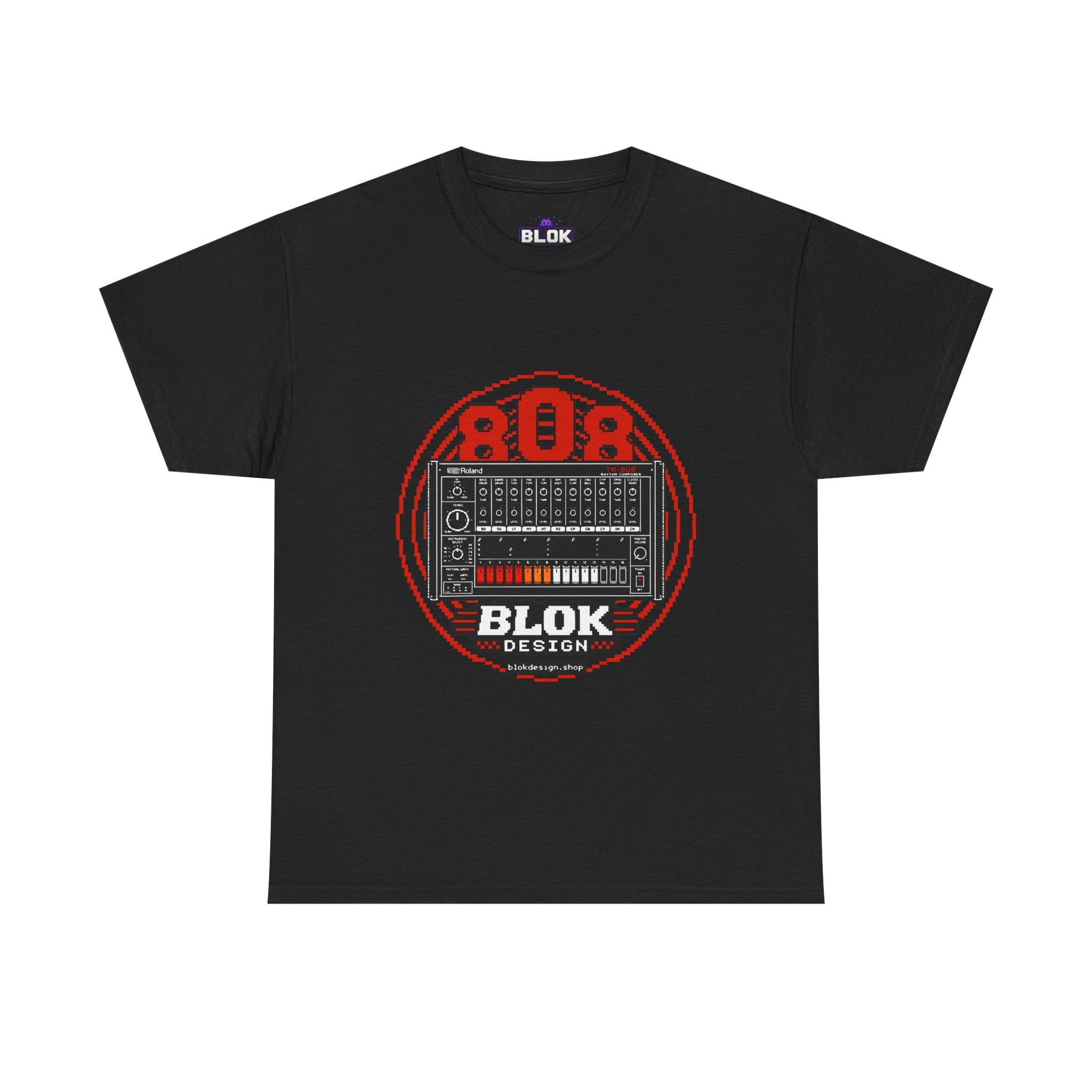 808 Pixel Drum Machine Tee by blok.Design