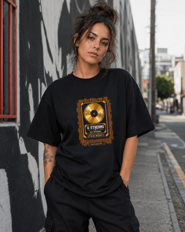 0 Streams Gold Record Pixel Art Tee