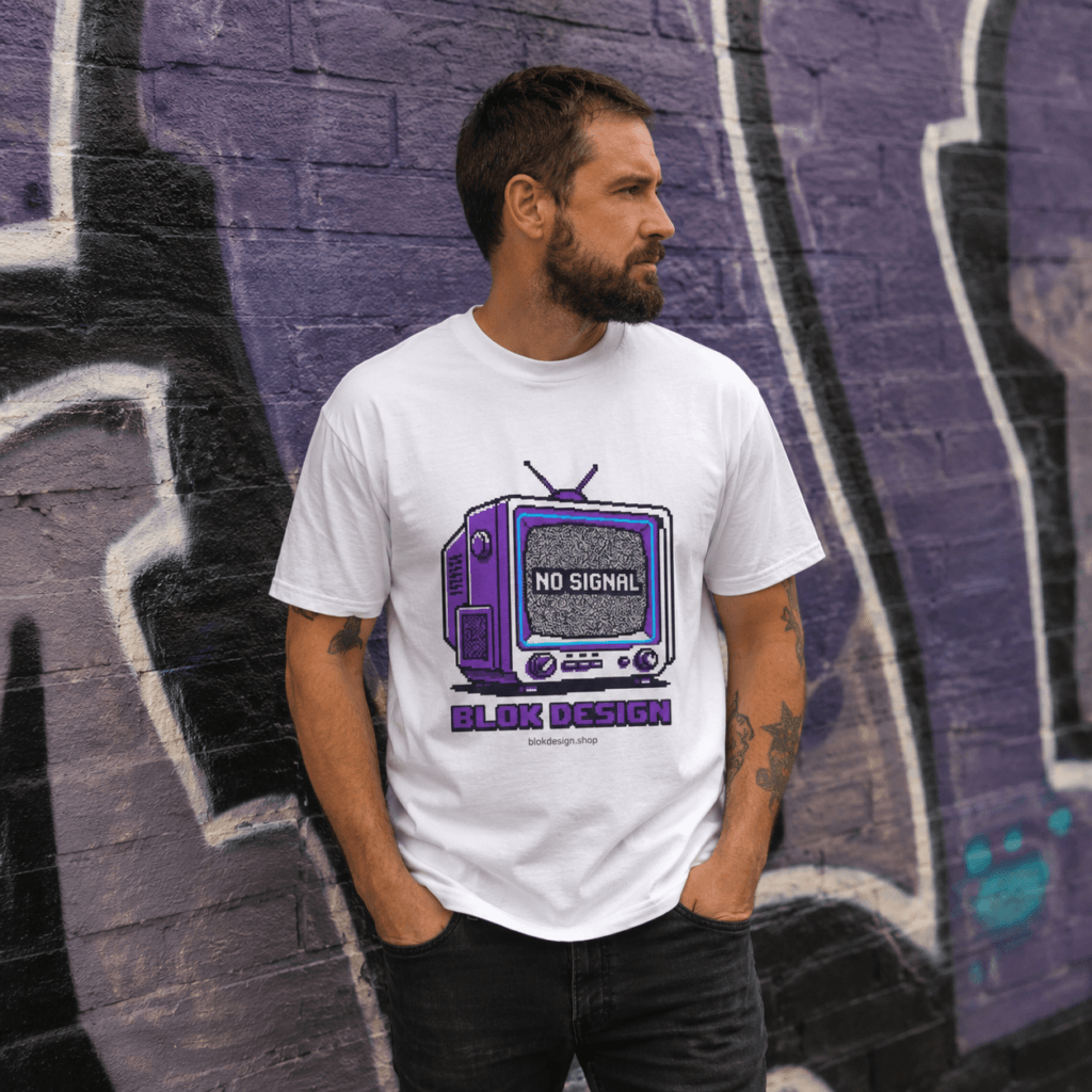 No Signal CRT Pixel Art Tee