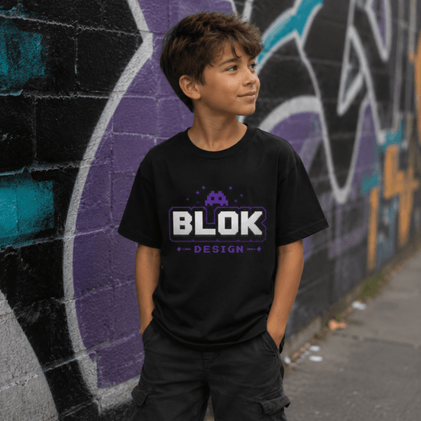 BLOK.DESIGN Official Logo Tee — Kids Tee