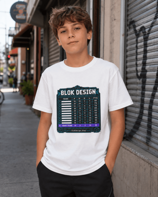 Bottom of the Table Pixel Tee — Kids Tee