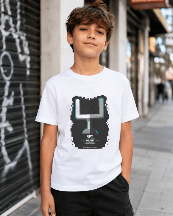 4PT Pixel Goalpost Tee — Kids Tee
